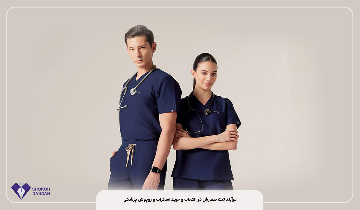 فرآیند ثبت سفارش در انتخاب و خرید اسکراب و روپوش پزشکی