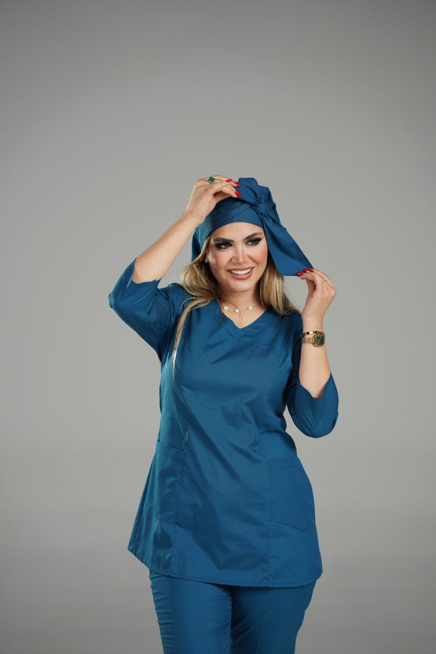 اسکارف پزشکی شیک و کاربردی (رنگ کله غازی) - Image 2