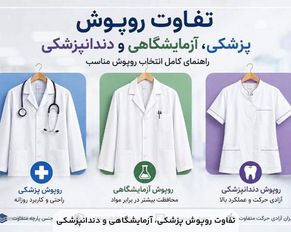 تفتوت روپوش پزشکی آزمایشگاهی دندانپزشکی