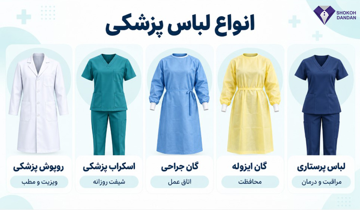 انواع لباس پزشکی